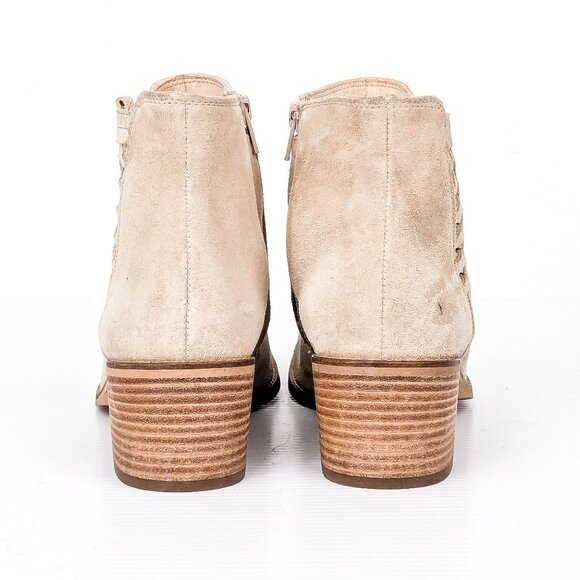 Paul Green Women Vienna Biscuit Soft Suede Zip Ankle Boots sz 8.5US AUS6 - Picture 4 of 8